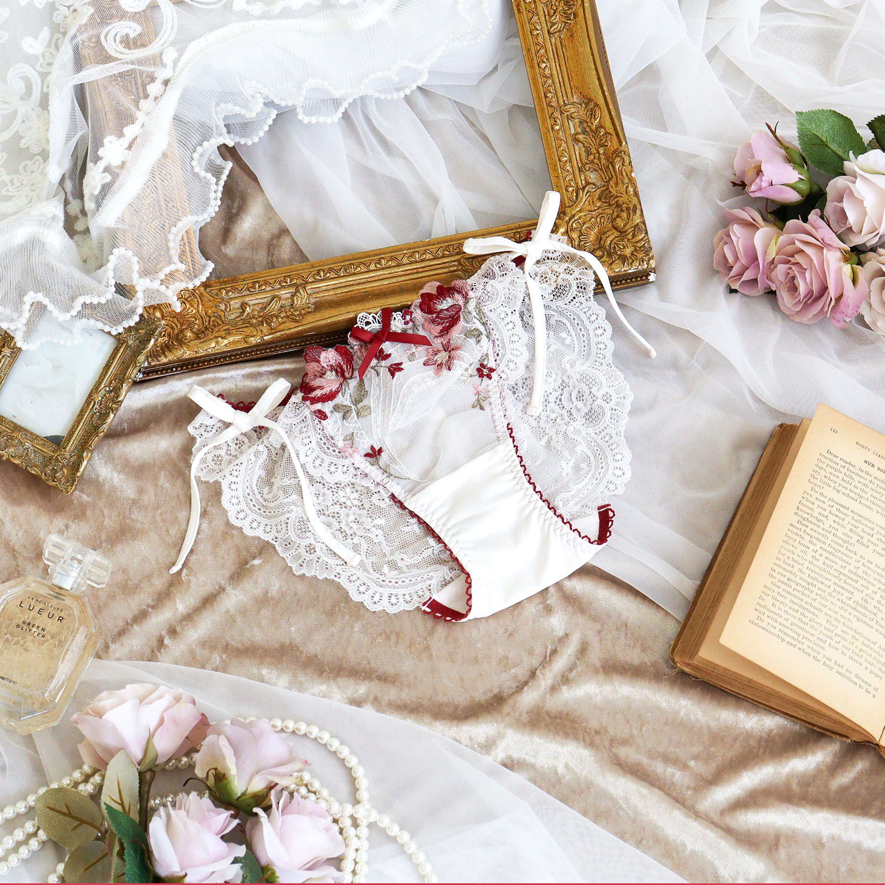 Risa Magli「サリー リボンショーツ」|インナー|レッド(061)