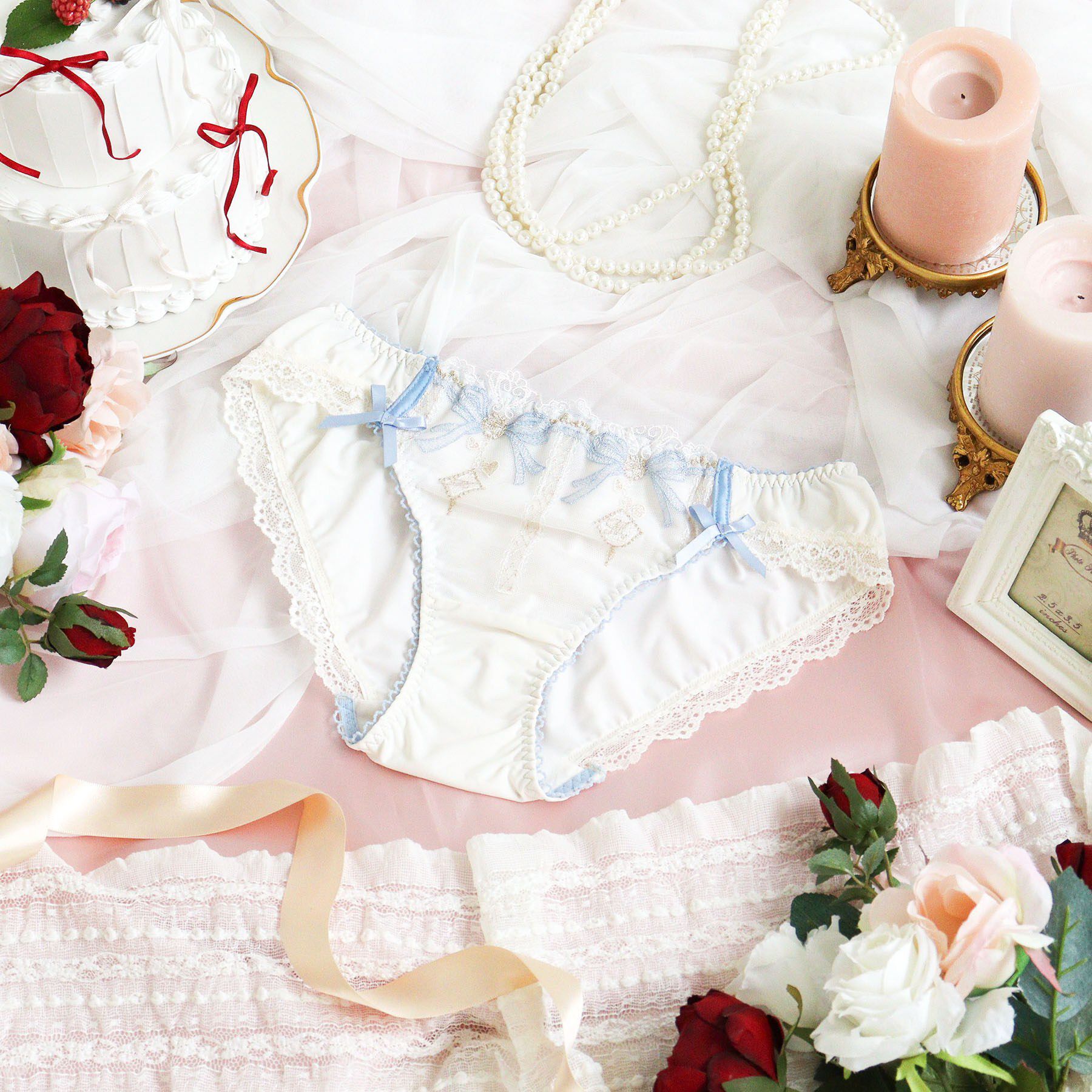 Risa Magli「イルメラ ノーマルショーツ」|インナー|ブルー(092)