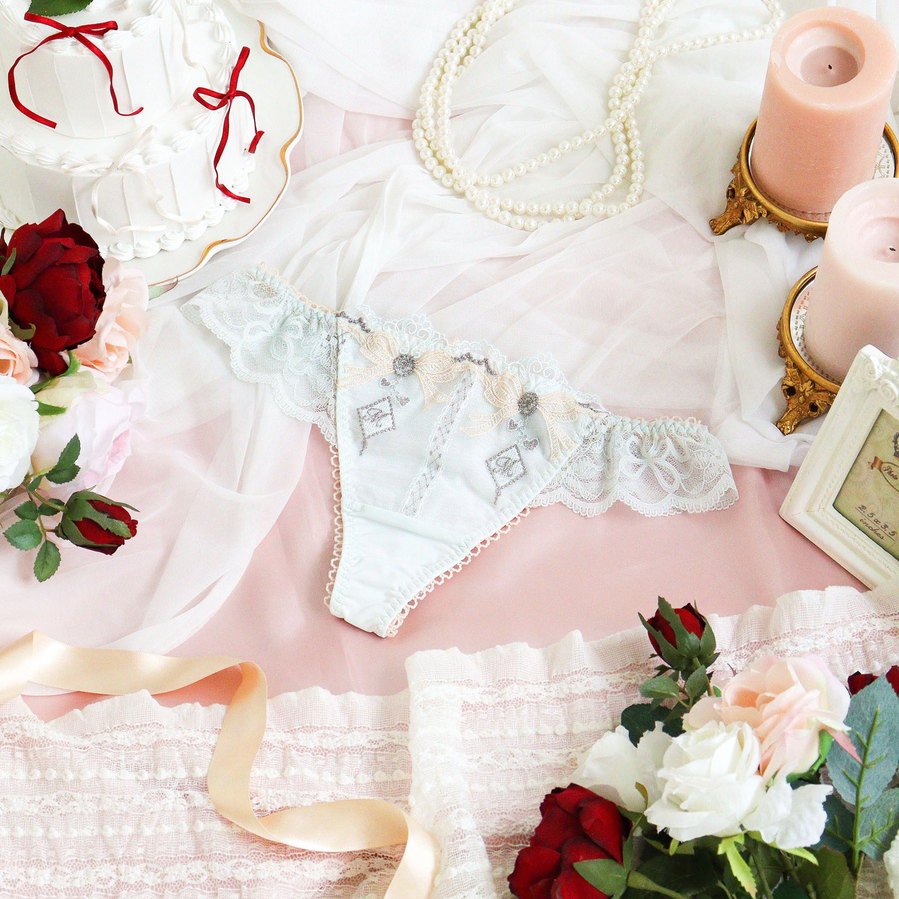 Risa Magli「イルメラ Tバック」|インナー|ミントグリーン(02