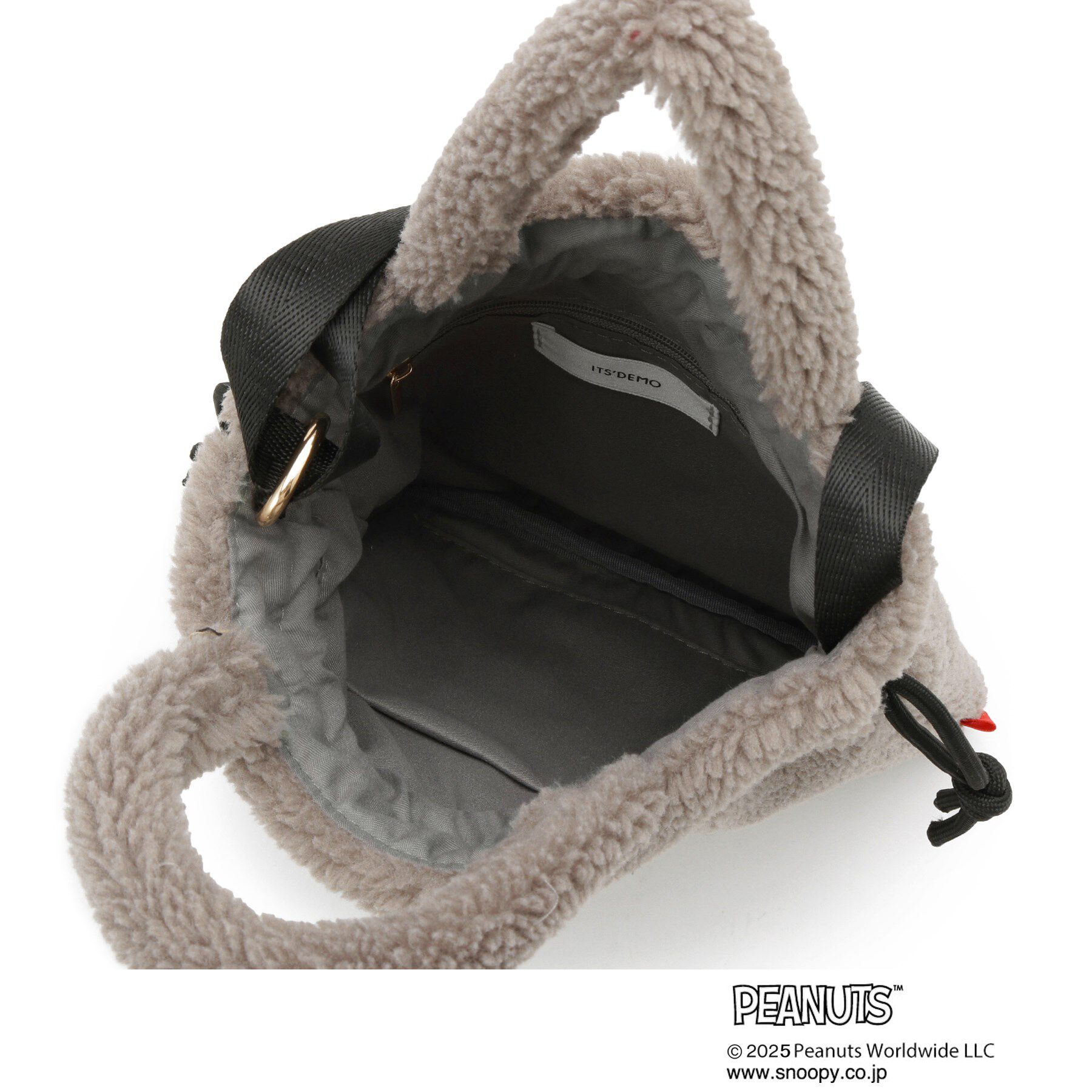ITS&rsquo;DEMO「＜PEANUTS＞ボア刺繍ショルダー」|ショルダー・メッセンジャー|