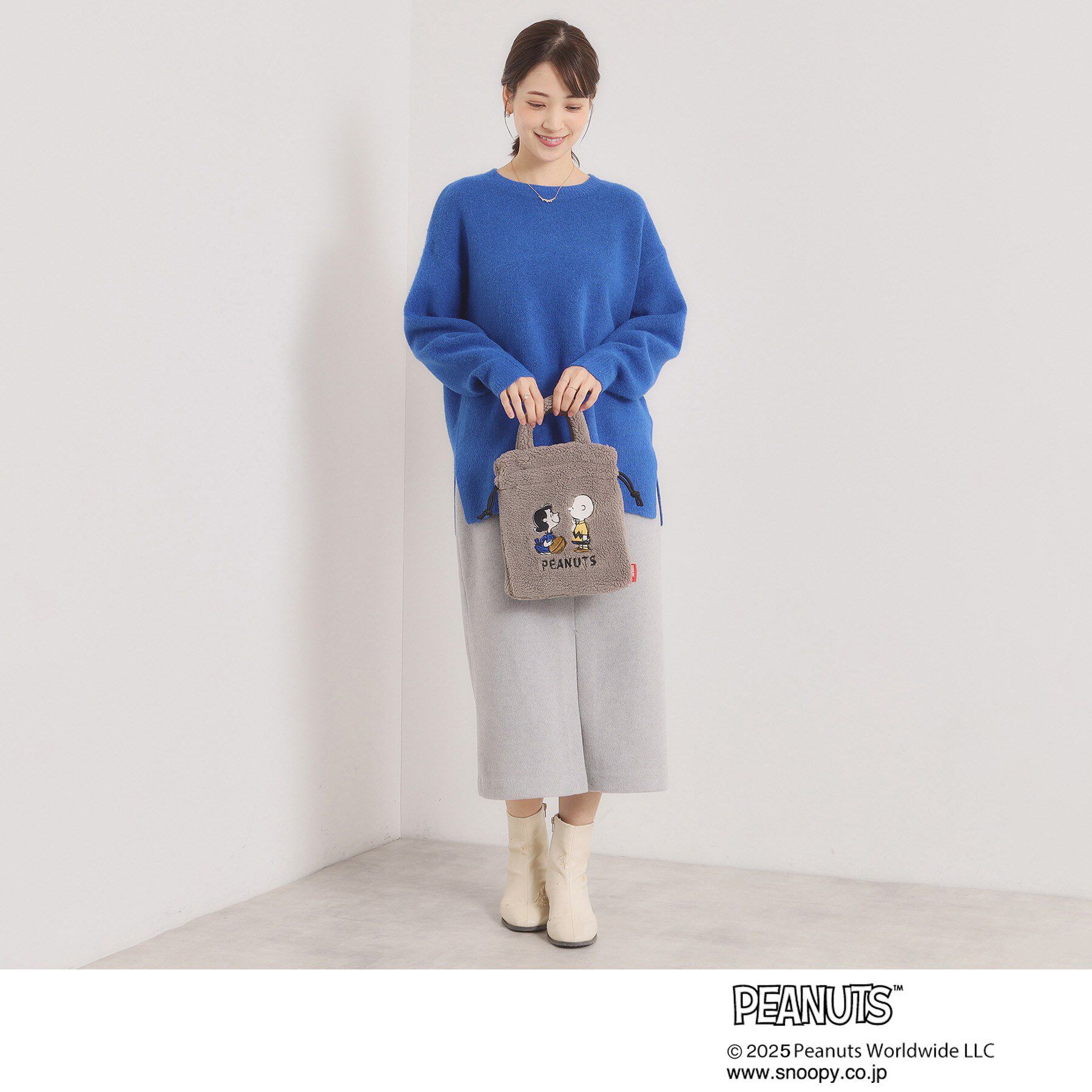 ITS&rsquo;DEMO「＜PEANUTS＞ボア刺繍ショルダー」|ショルダー・メッセンジャー|