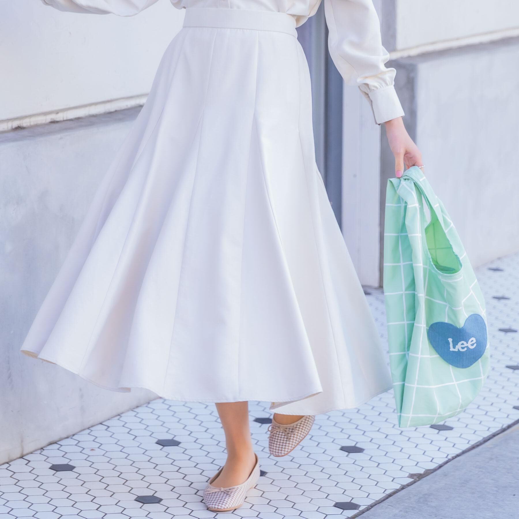 ITS&rsquo;DEMO「【手洗い可／セットアップ可】サテンピーチスカート」|スカート|