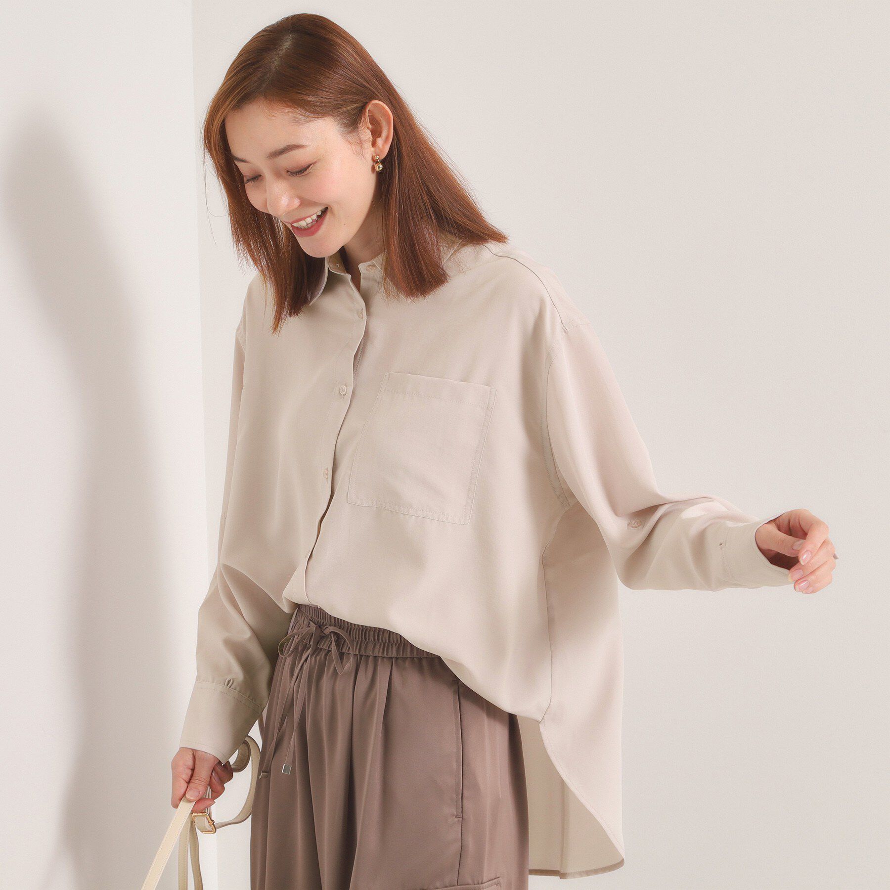 ITS&rsquo;DEMO「【接触冷感／吸水速乾／UV／洗濯機OK】袖2wayブラウス」|シャツ・ブラウス|