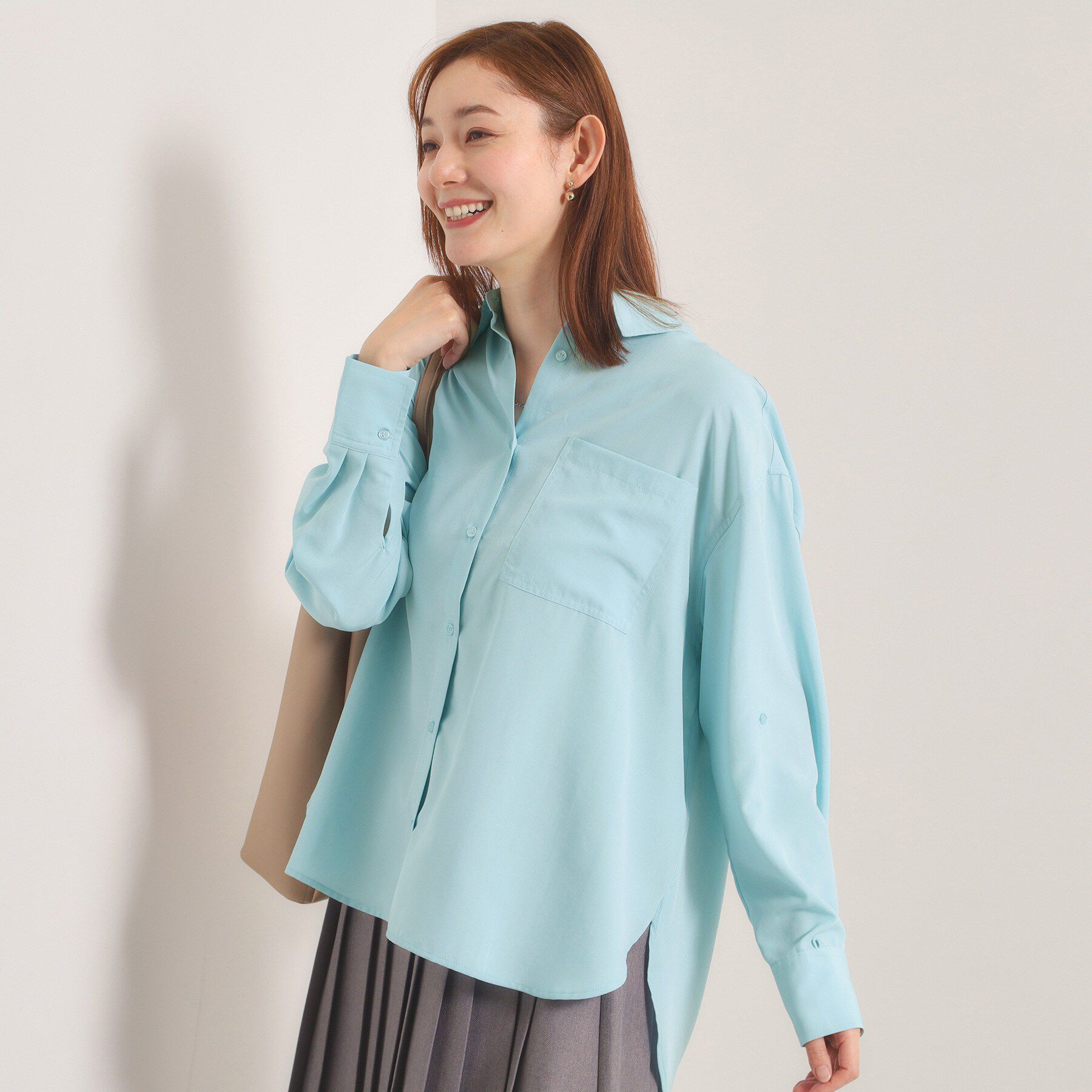 ITS&rsquo;DEMO「【接触冷感／吸水速乾／UV／洗濯機OK】袖2wayブラウス」|シャツ・ブラウス|