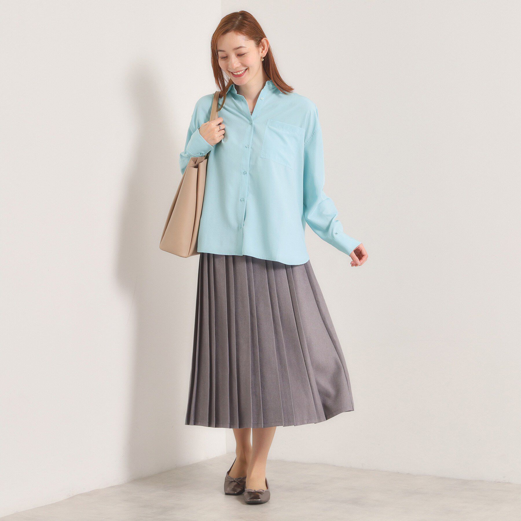 ITS&rsquo;DEMO「【接触冷感／吸水速乾／UV／洗濯機OK】袖2wayブラウス」|シャツ・ブラウス|