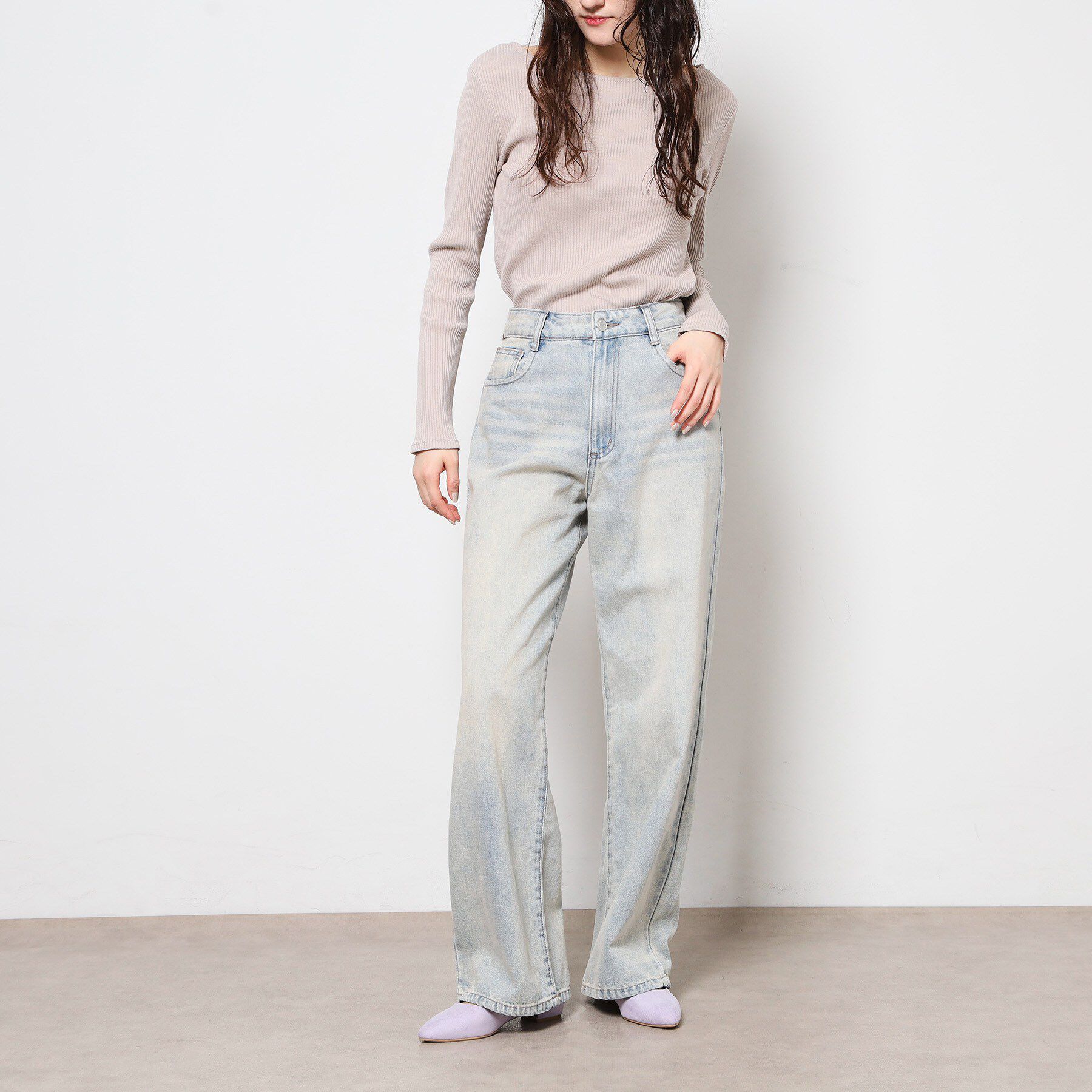 ESPERANZA「《定番》晴雨兼用クッションフラットパンプス」|パンプス|