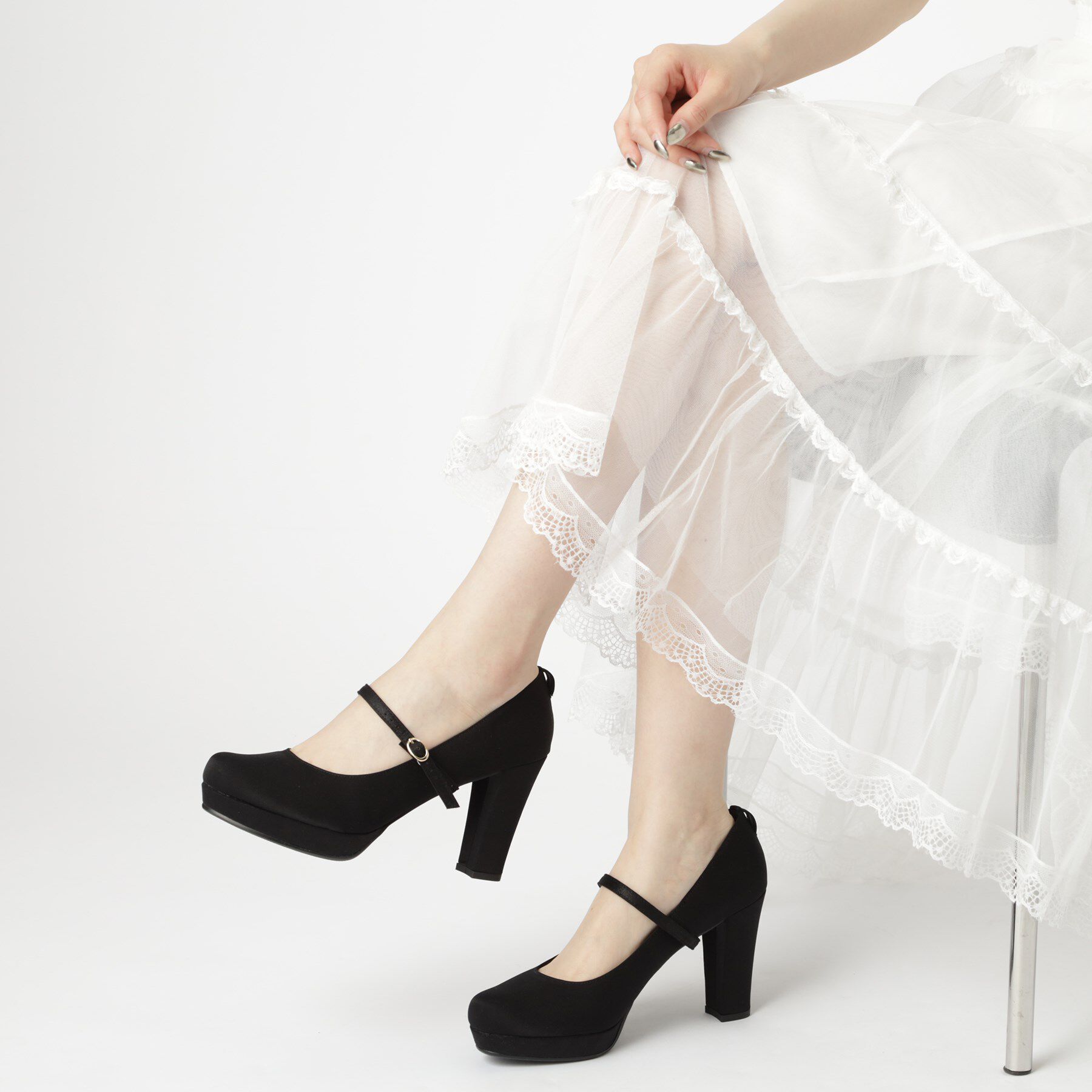 ESPERANZA「3WAYチャンキーヒールパンプス」|パンプス|