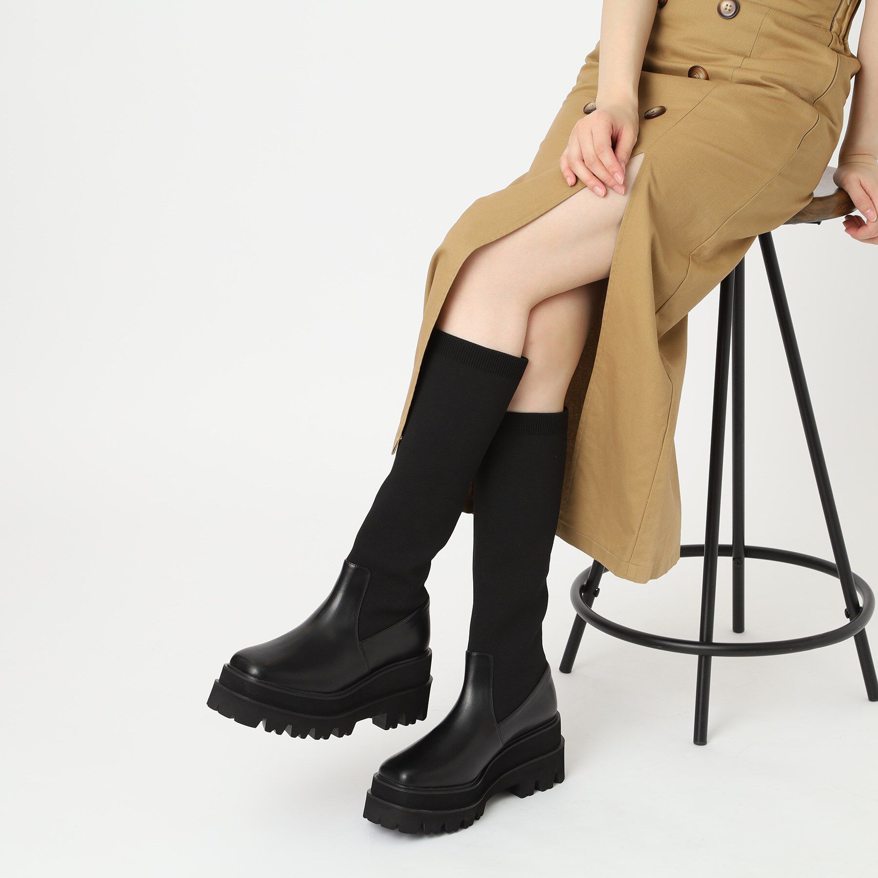 ESPERANZA「ニットロングブーツ」|ショートブーツ|