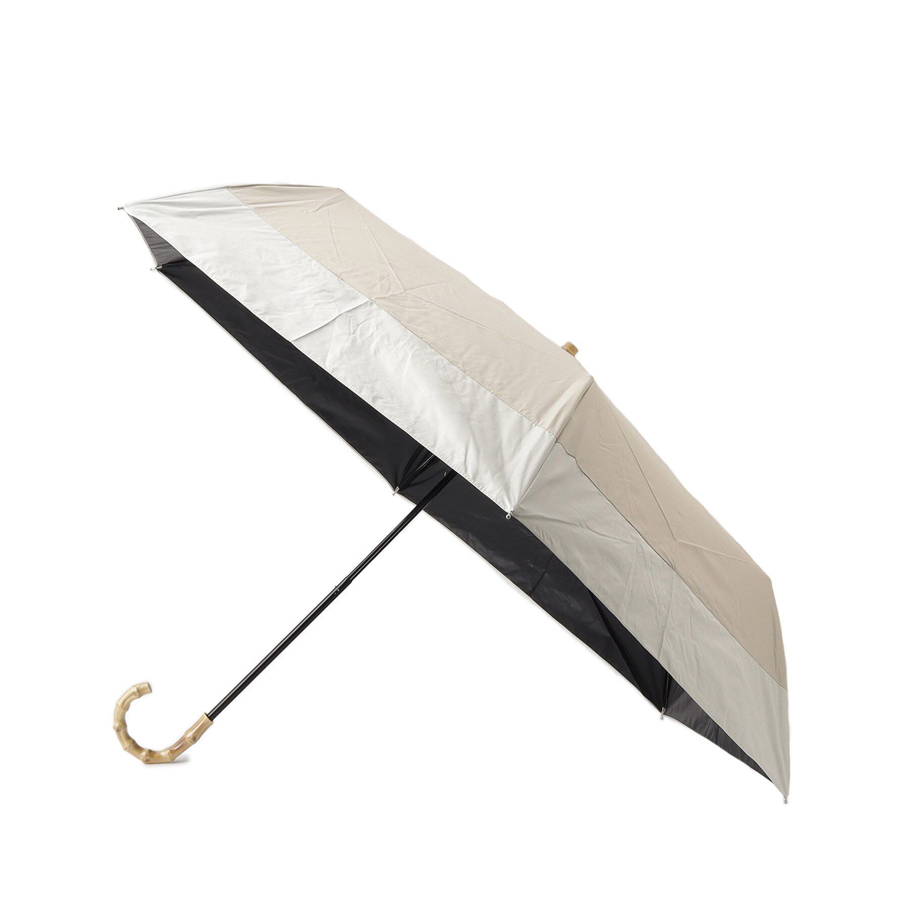 Ober Tashe「バイカラー 折り畳み傘 日傘 晴雨兼用」|傘|ベージュ(052)