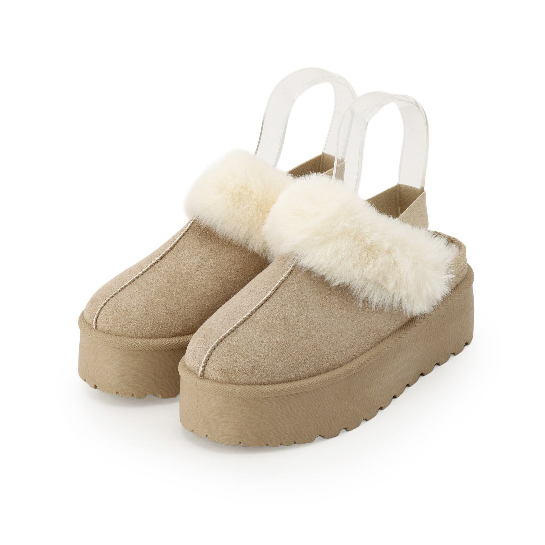 csT&P「厚底サボフェイクムートン」|サンダル|