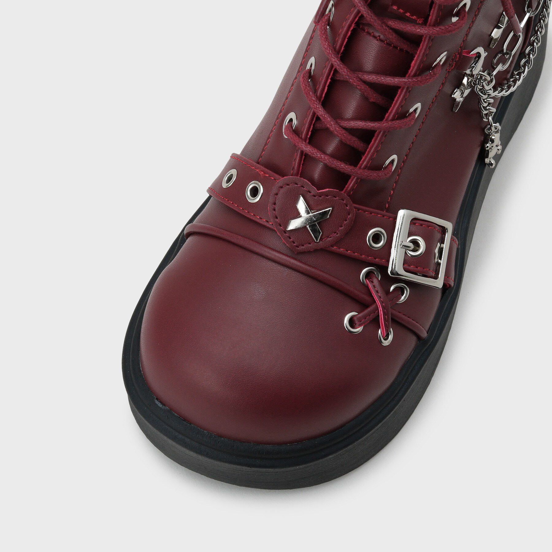 csT&P「厚底レースアップ地雷系闇病みかわブーツ」|ショートブーツ|