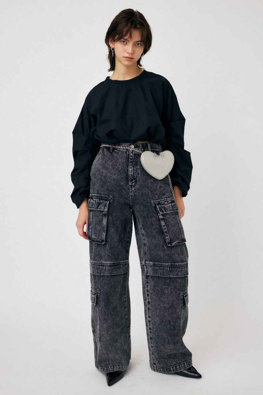 MOUSSY「SWEAT LIKE SHIRT トップス」|シャツ・ブラウス|