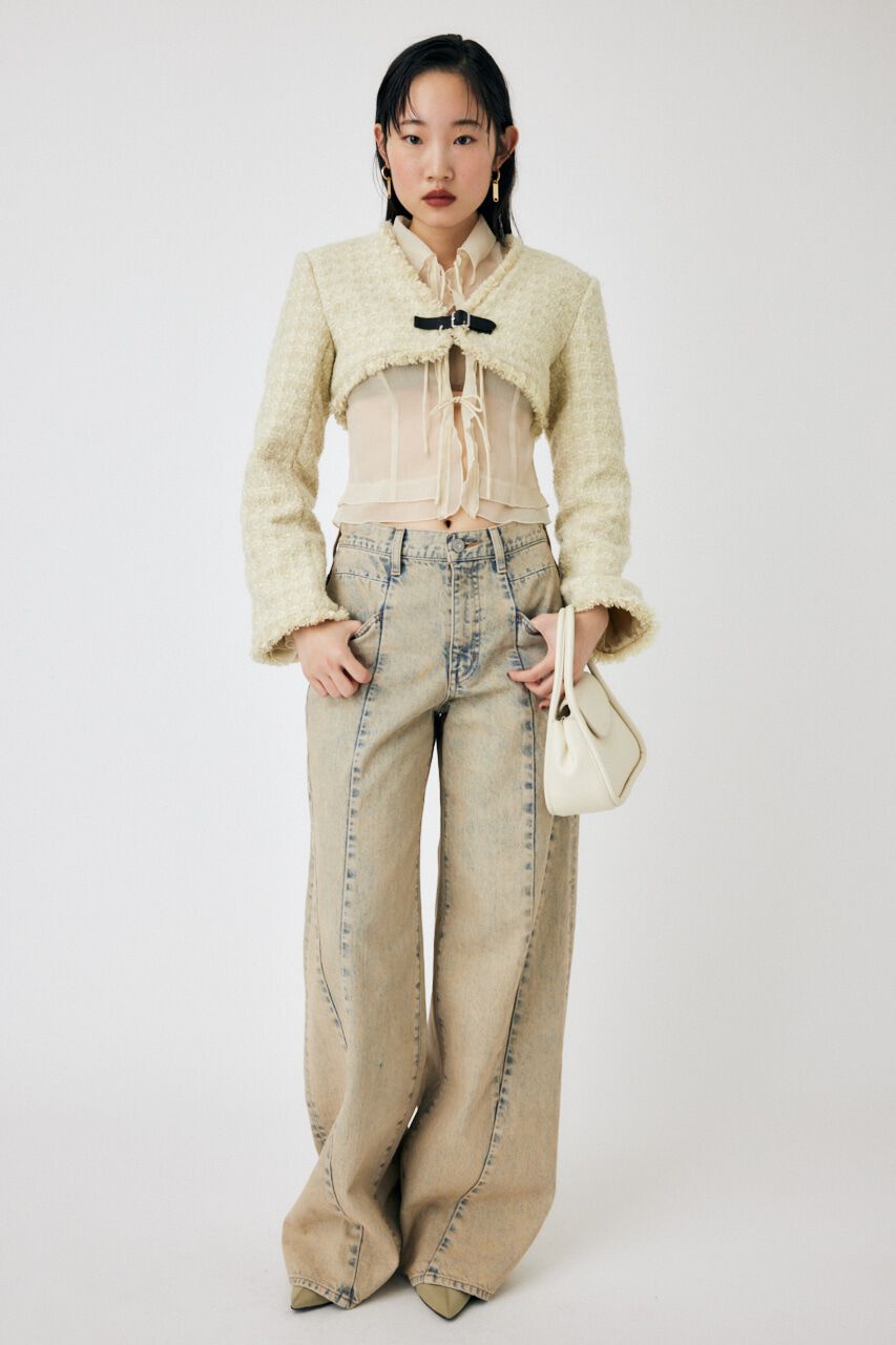 MOUSSY「BELTED TWEED ボレロ」|その他|