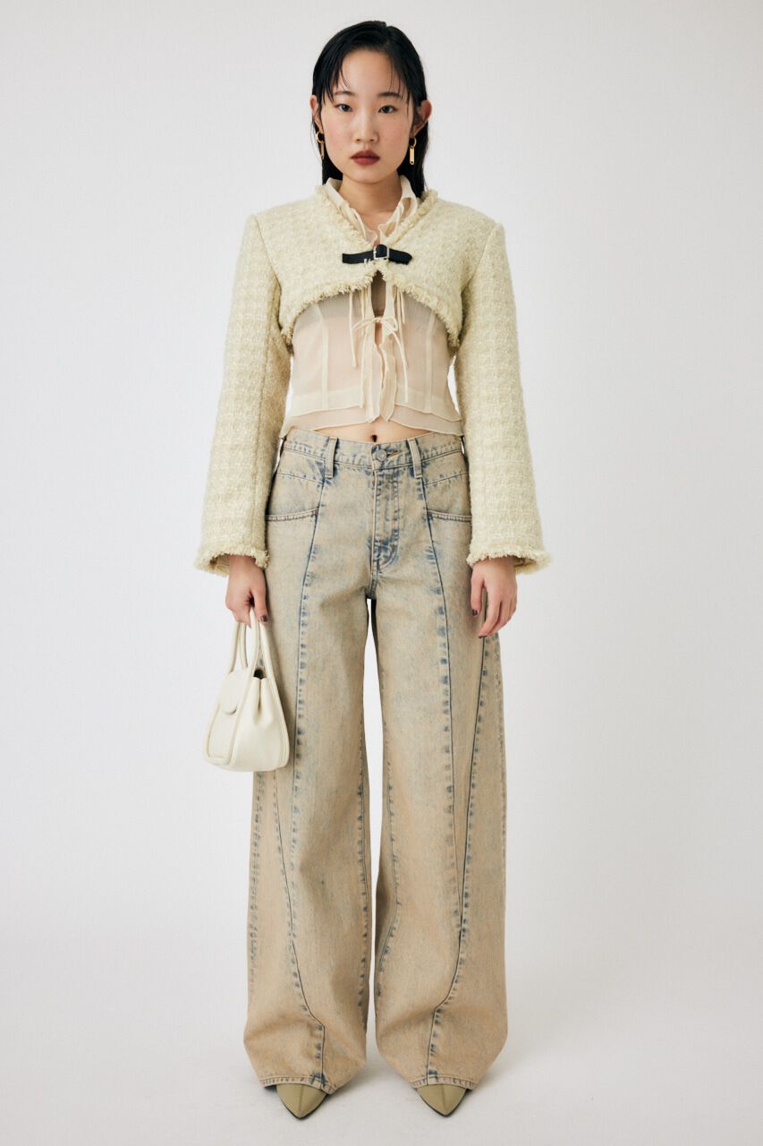 MOUSSY「BELTED TWEED ボレロ」|その他|