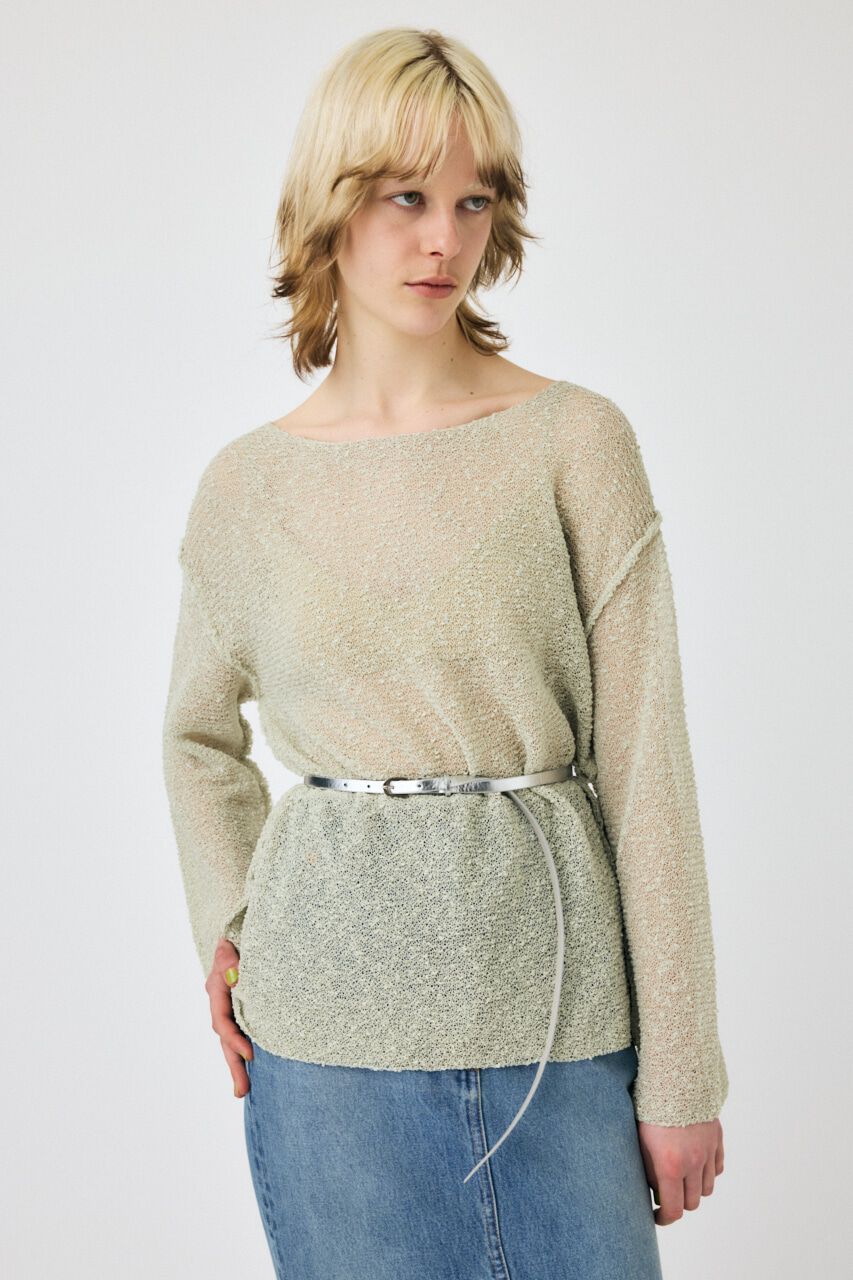 MOUSSY「NEP YARN LOOSE OVER ニット」|ニット・セーター|