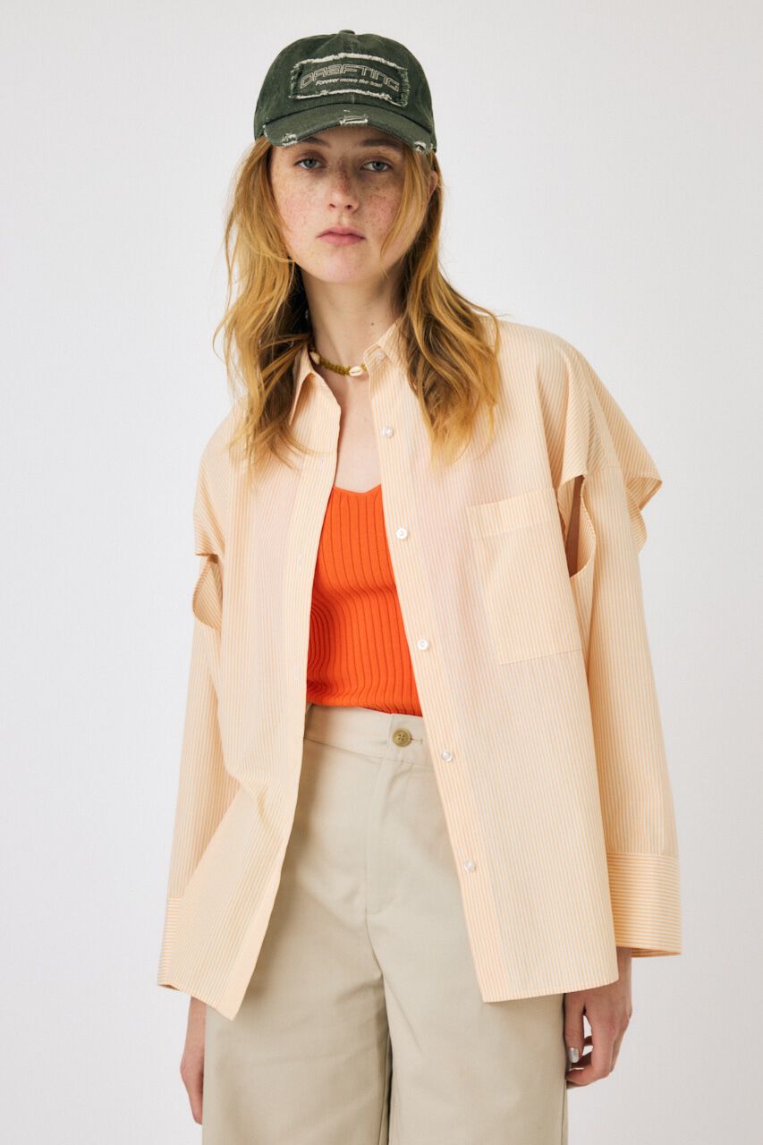 MOUSSY「ARM SLIT OVER シャツ」|シャツ・ブラウス|