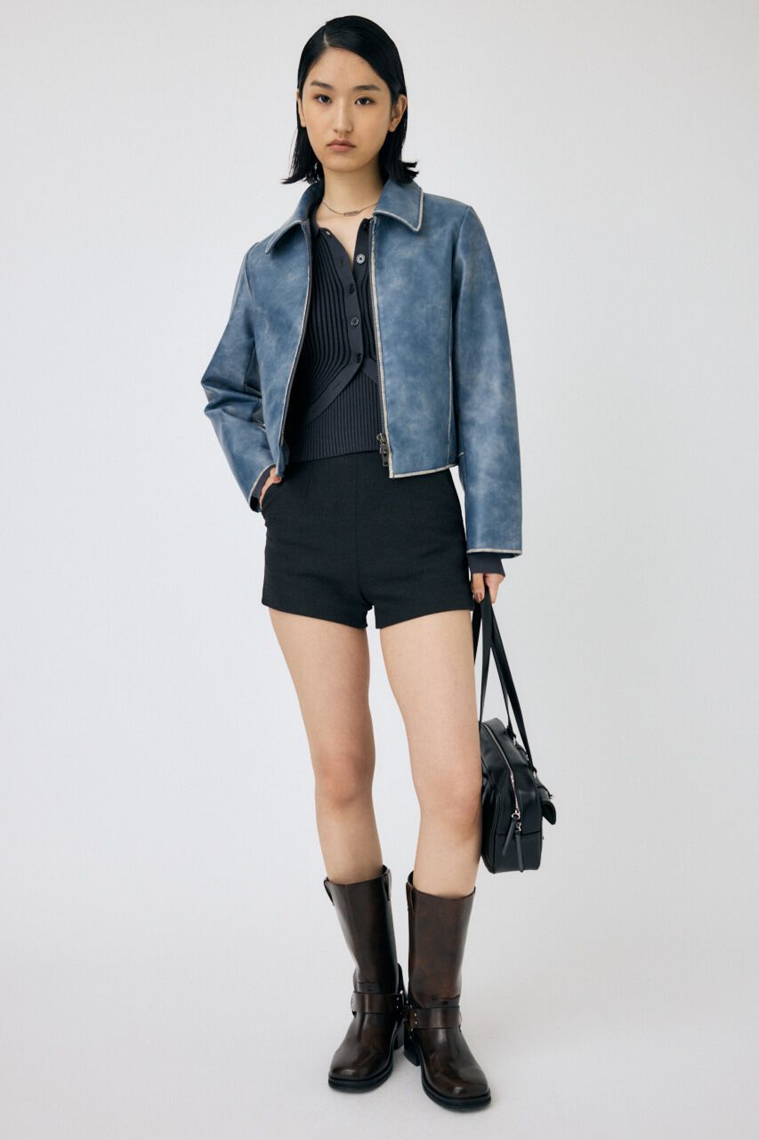 MOUSSY「FAUX LEATHER MINIMAL ジャケット」|その他|