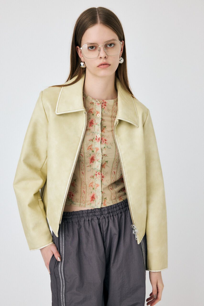 MOUSSY「FAUX LEATHER MINIMAL ジャケット」|その他|