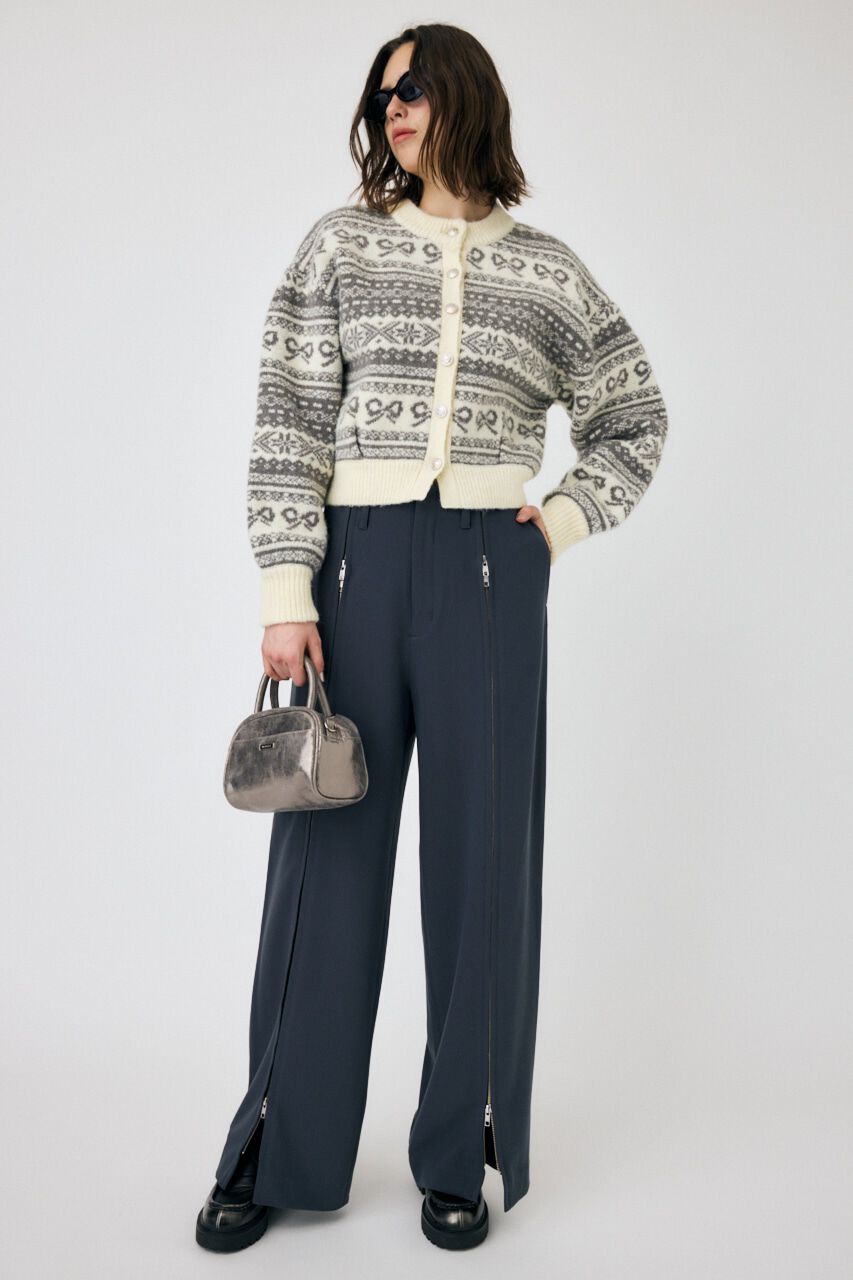 MOUSSY「ZIP UP WIDE トラウザーズ」|その他|