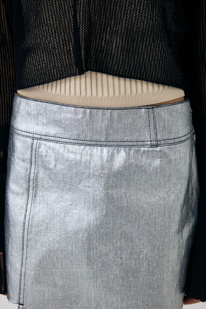 MOUSSY「FOIL PRINT ミニスカート」|スカート|