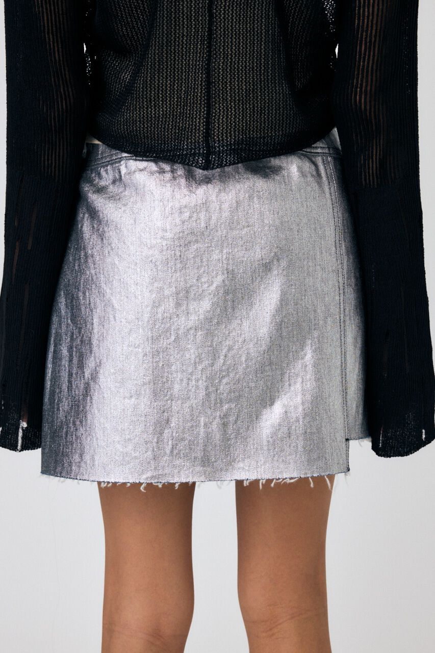 MOUSSY「FOIL PRINT ミニスカート」|スカート|