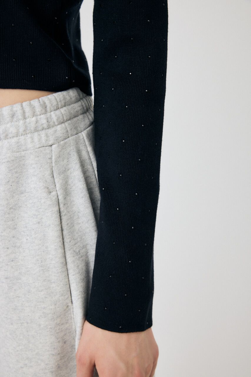 MOUSSY「RHINESTONE ニットトップス」|ニット・セーター|