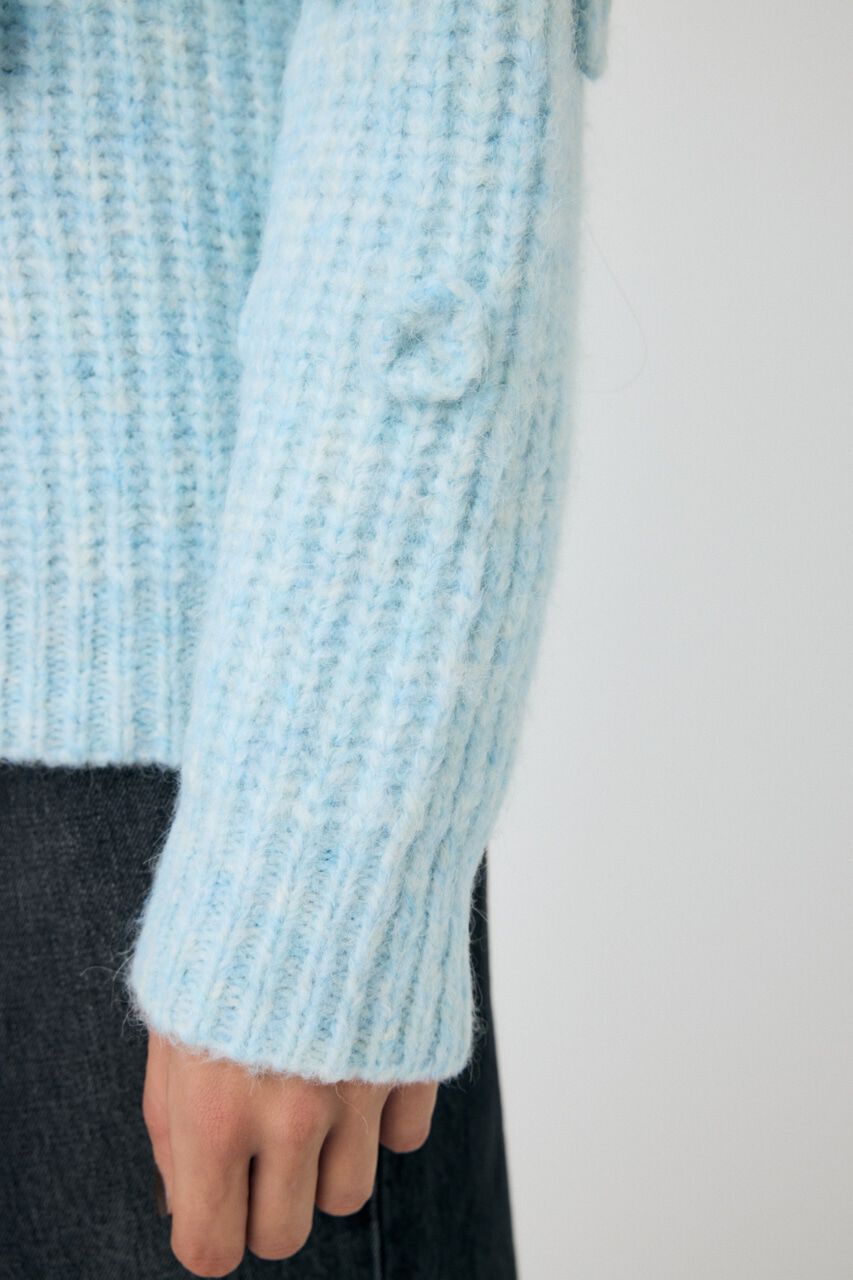 MOUSSY「FLORAL MOTIF OVER セーター」|ニット・セーター|