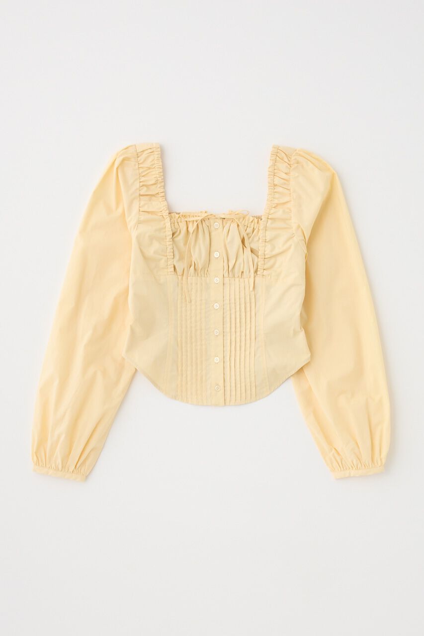 MOUSSY「PUFF SLEEVE CORSET FIT ブラウス」|シャツ・ブラウス|