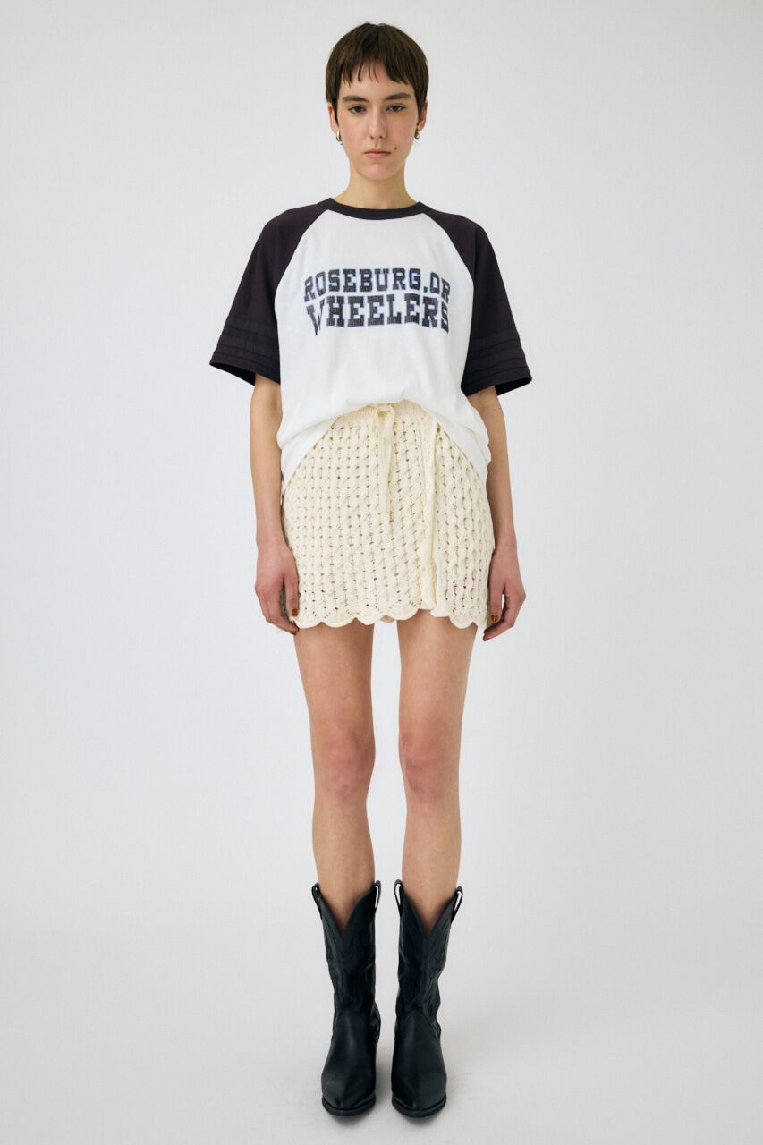 MOUSSY「WHEELERS ラグラン TEE」|Tシャツ・カットソー|