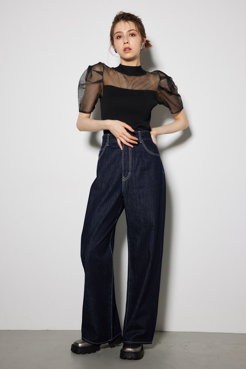 rienda「バックオープンニットトップス」|ニット・セーター|