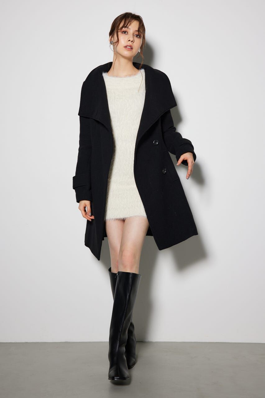 rienda「オーバーネックシンデレララインミニコート」|その他|