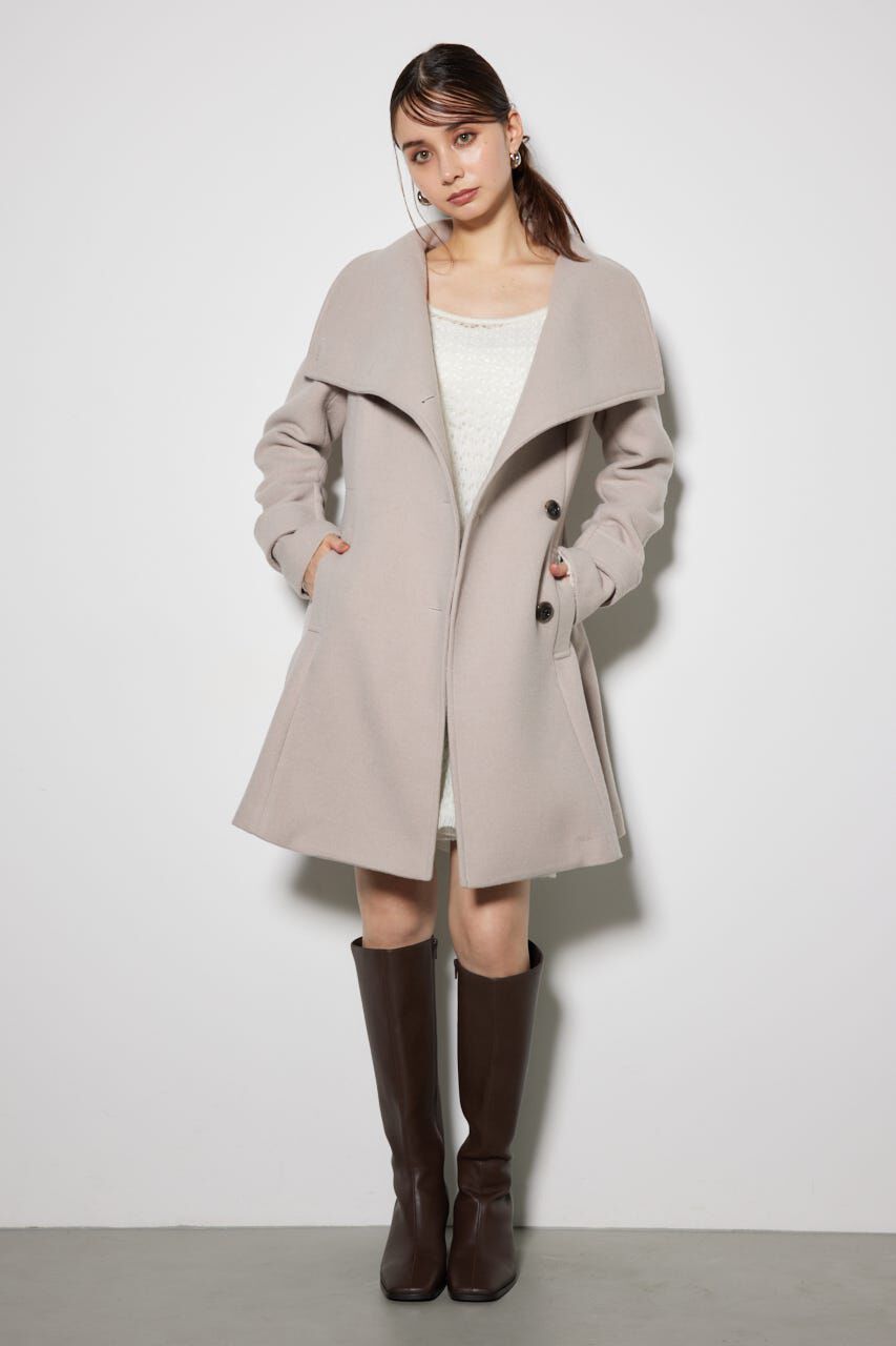 rienda「オーバーネックシンデレララインミニコート」|その他|