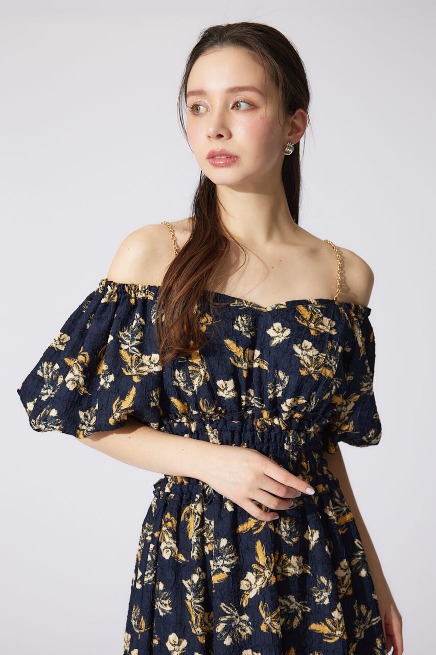 rienda「バルーンスリーブフレアワンピース」|ワンピース|