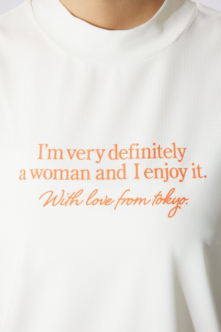 rienda「ロゴプリントルーズTシャツ」|シャツ・ブラウス|