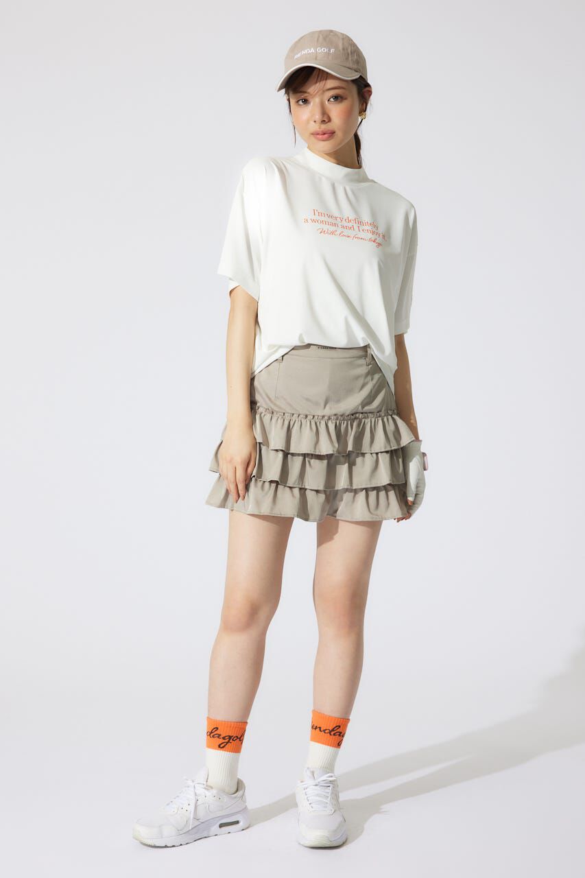 rienda「ロゴプリントルーズTシャツ」|シャツ・ブラウス|