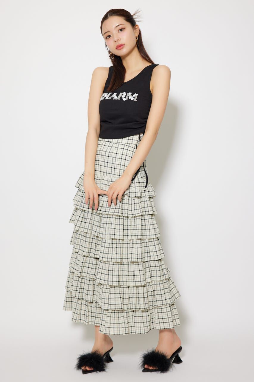 rienda「ビジュードロストタンクトップス」|タンクトップ|