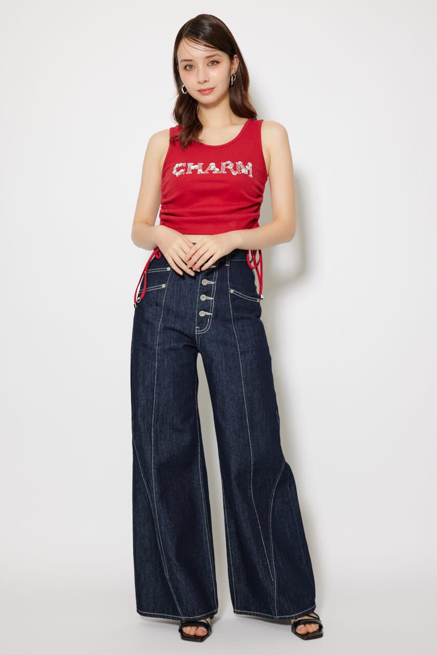 rienda「ビジュードロストタンクトップス」|タンクトップ|