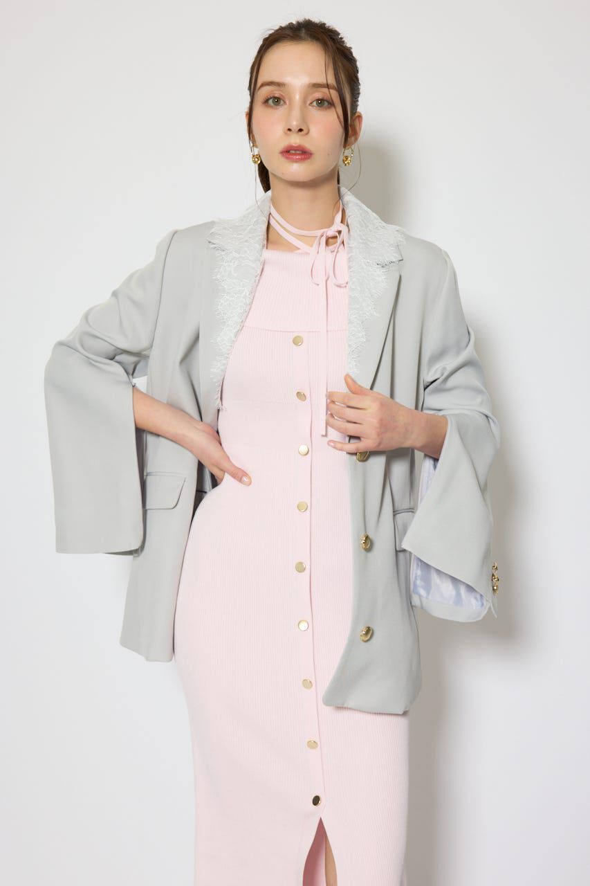 rienda「レースディティール2WAYテーラードジャケット」|その他|