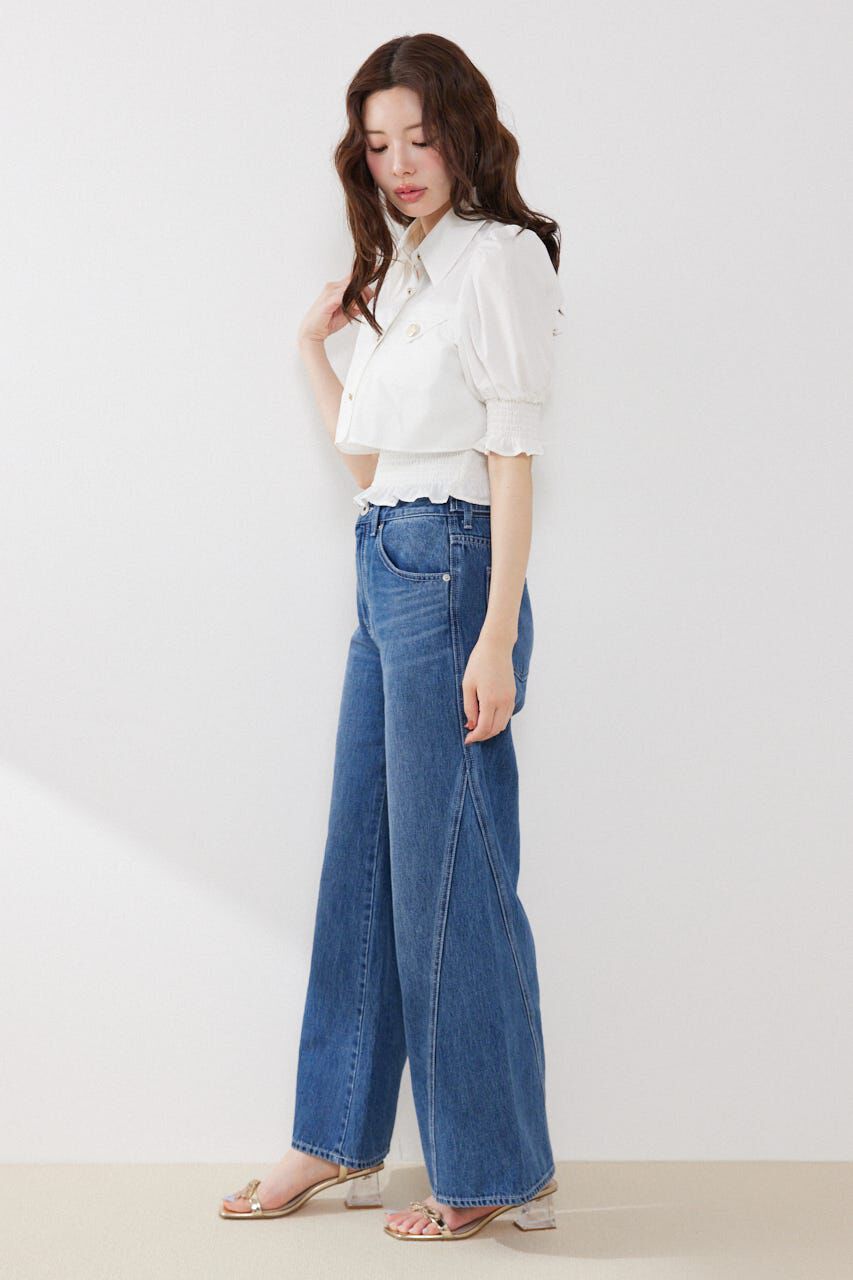 rienda「クロップドレイヤードブラウス」|シャツ・ブラウス|