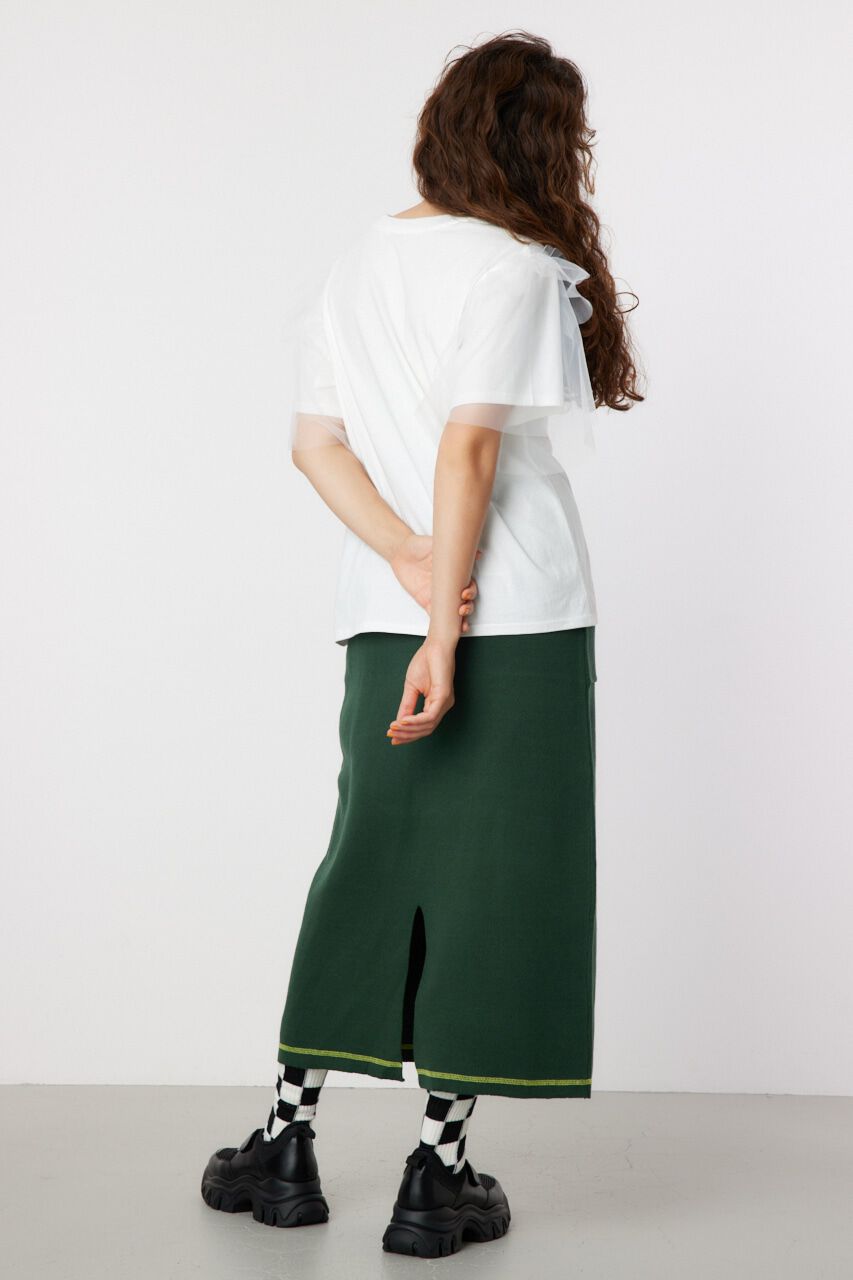 RODEO CROWNS「ONE DAY 袖チュールトップス」|Tシャツ・カットソー|