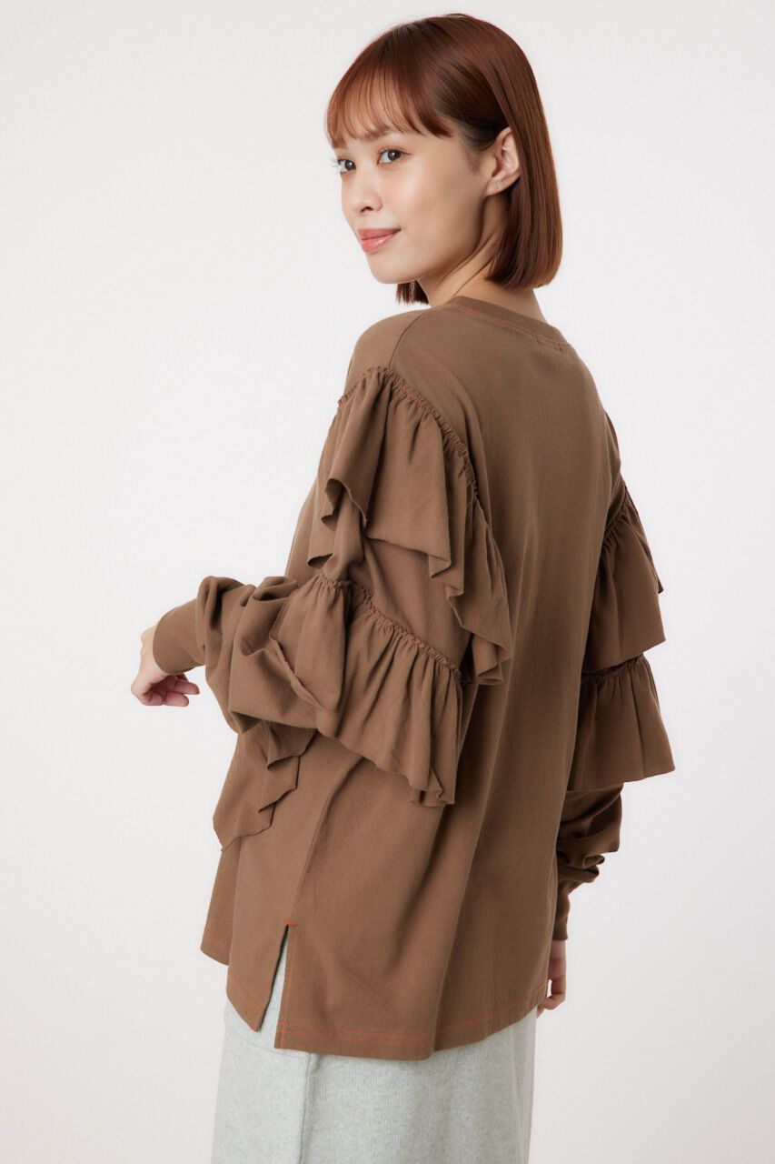 RODEO CROWNS「ステッチフリルトップス」|Tシャツ・カットソー|