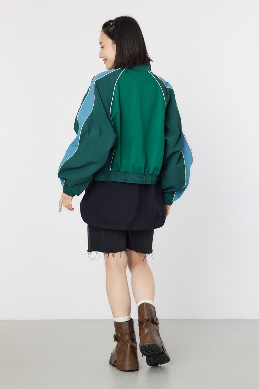 RODEO CROWNS「ナイロン&times;ジャージトラックジャケット」|ブルゾン・スタジャン|