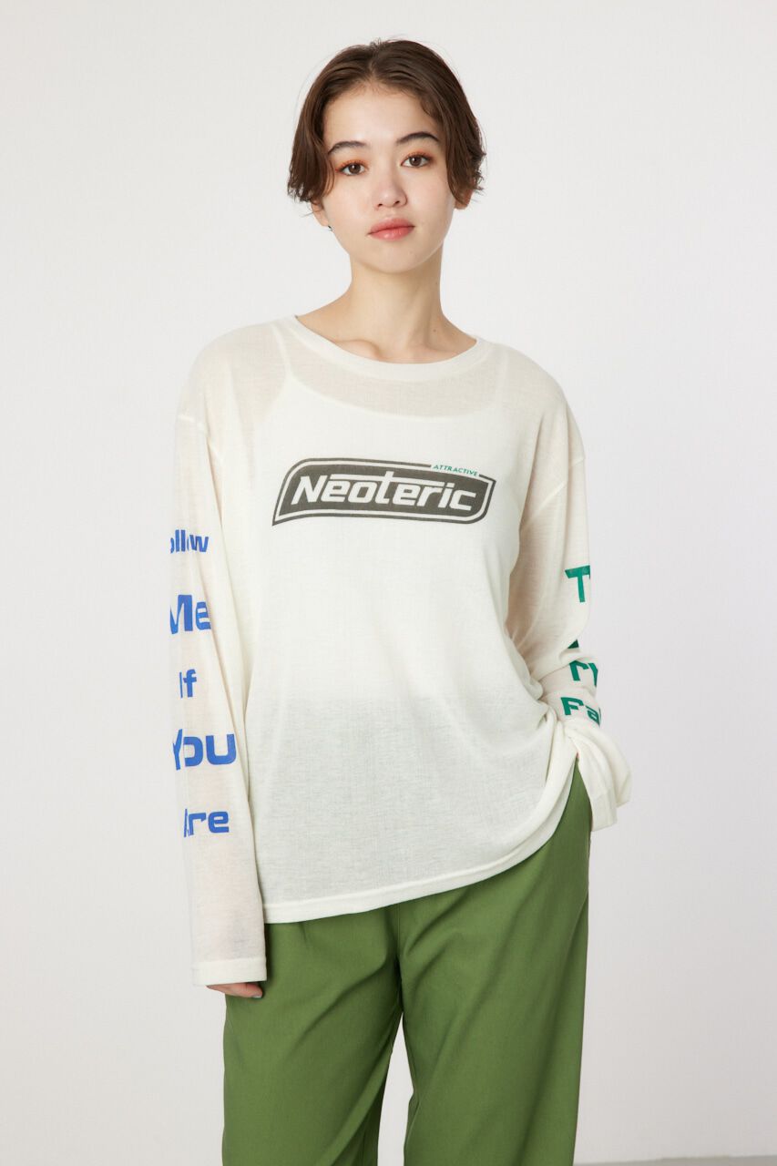 RODEO CROWNS「NeotericシアーロングスリーブTシャツ」|Tシャツ・カットソー|O/WHT1
