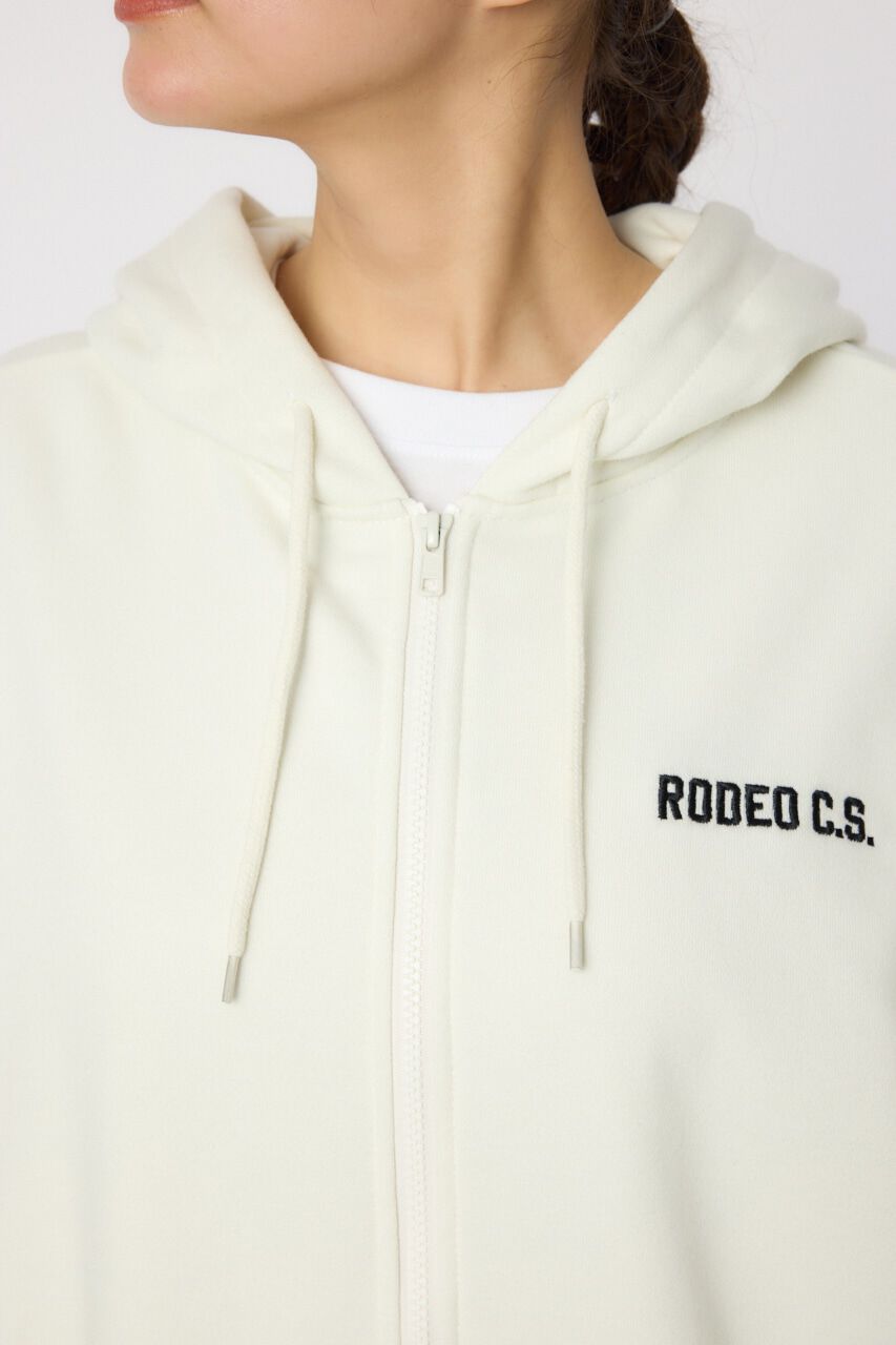RODEO CROWNS「ナイロンアップリケロゴZIPパーカー」|パーカー|