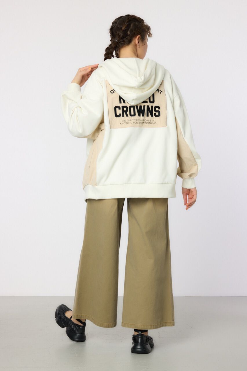 RODEO CROWNS「ナイロンアップリケロゴZIPパーカー」|パーカー|