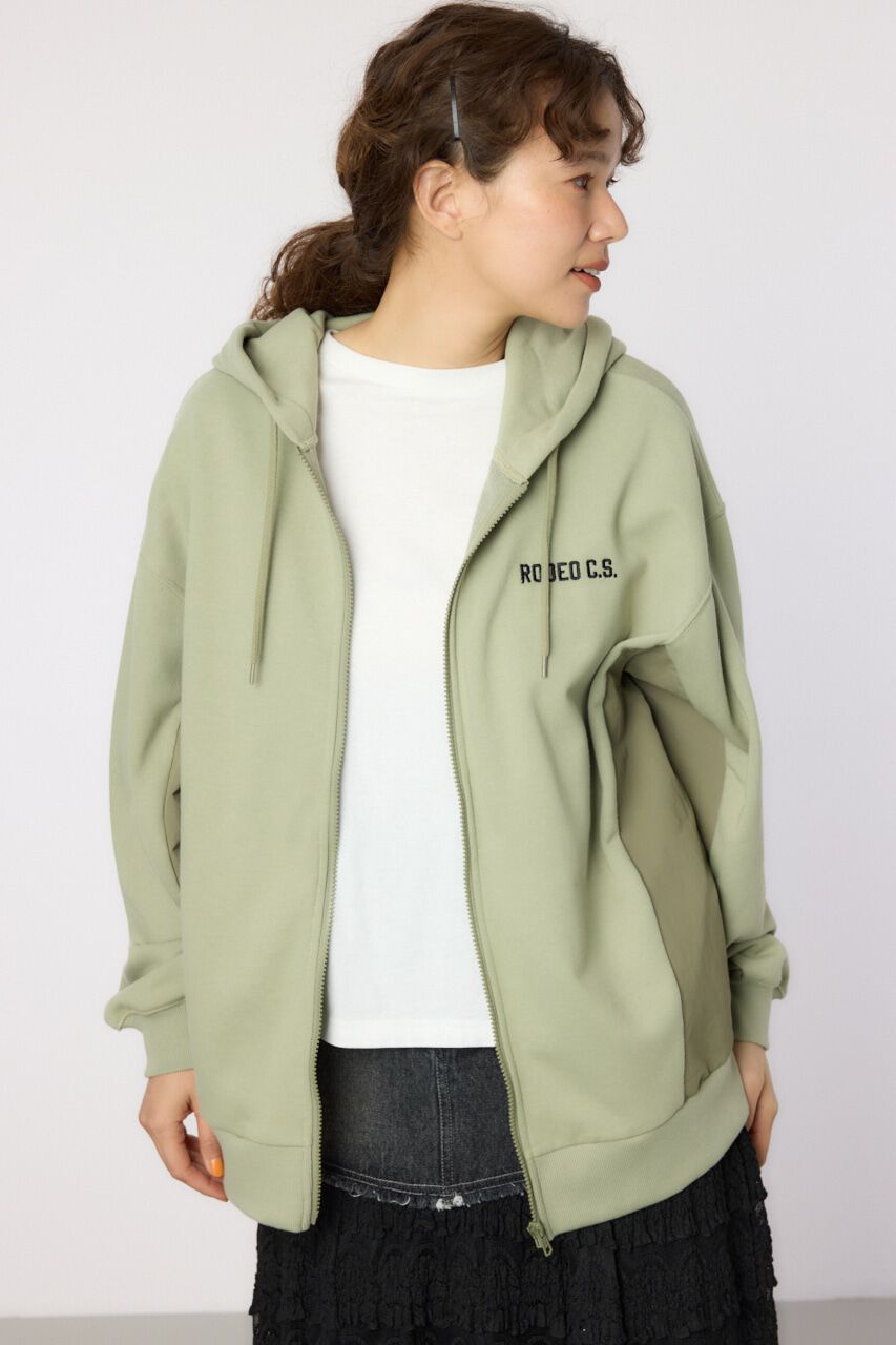 RODEO CROWNS「ナイロンアップリケロゴZIPパーカー」|パーカー|KHA