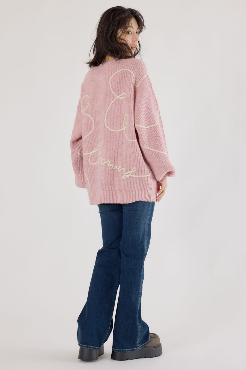 RODEO CROWNS「Embroideryラインロゴニットトップス」|ニット・セーター|