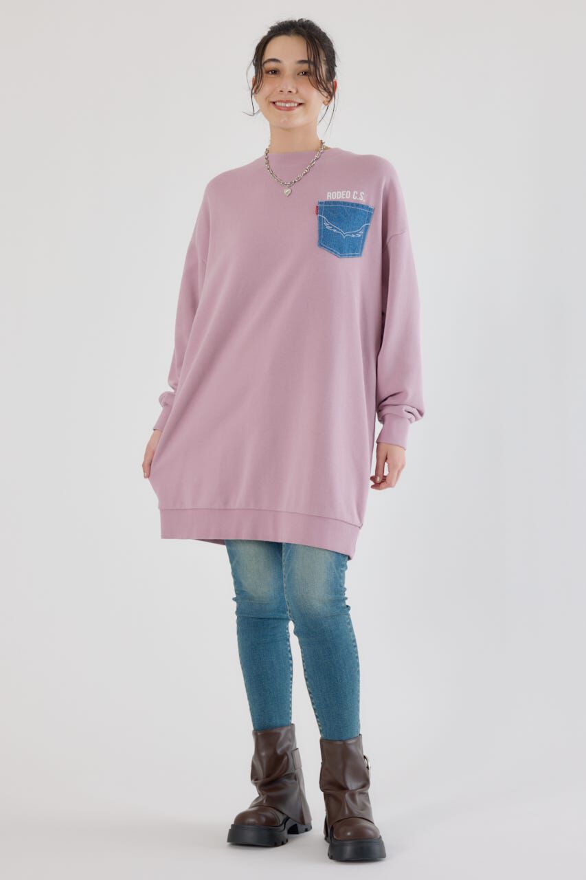 RODEO CROWNS「グランジロゴデニムアップリケワンピース」|ワンピース|