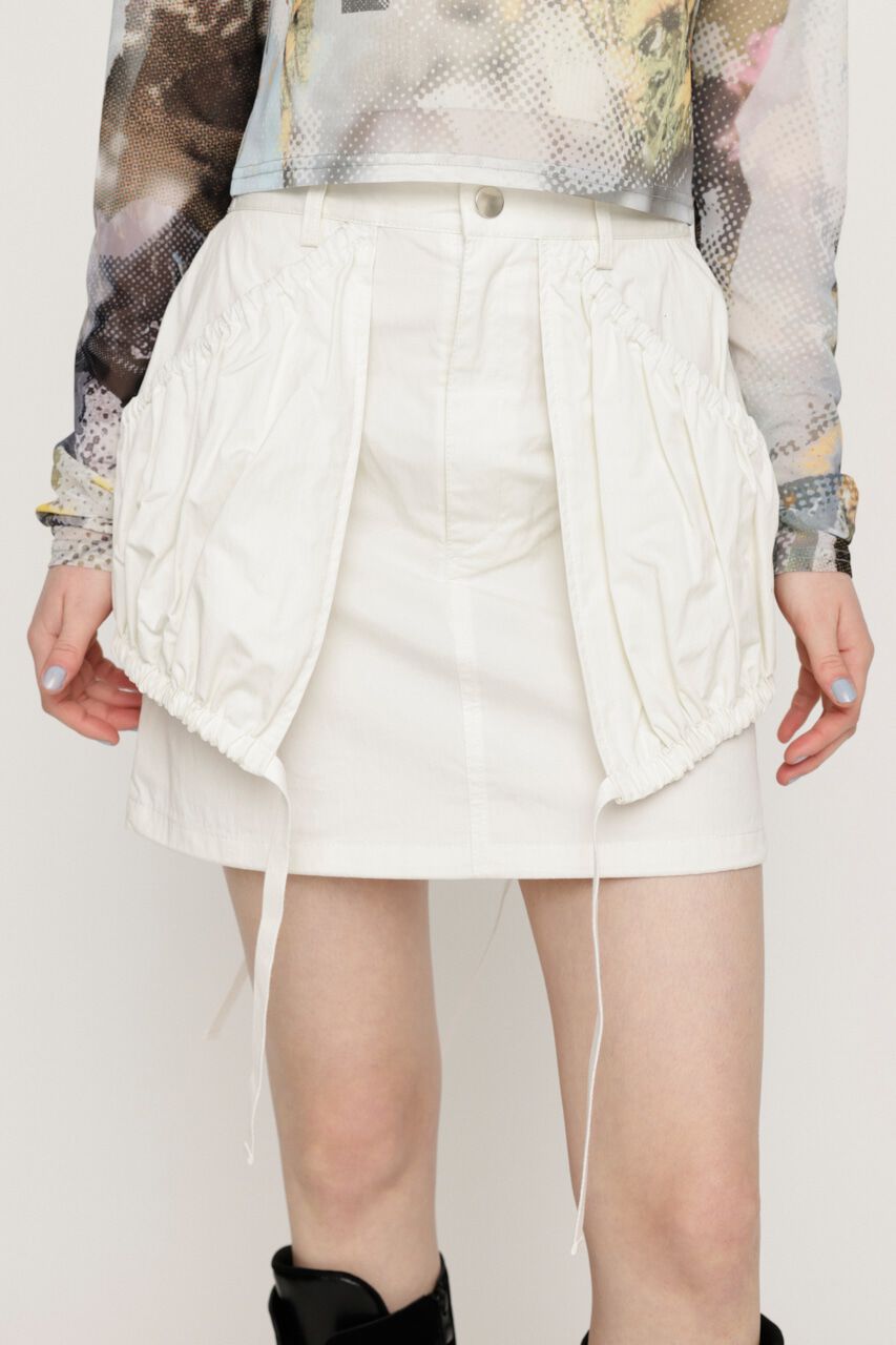 SLY「SHIRRING PK ショートスカート」|スカート|