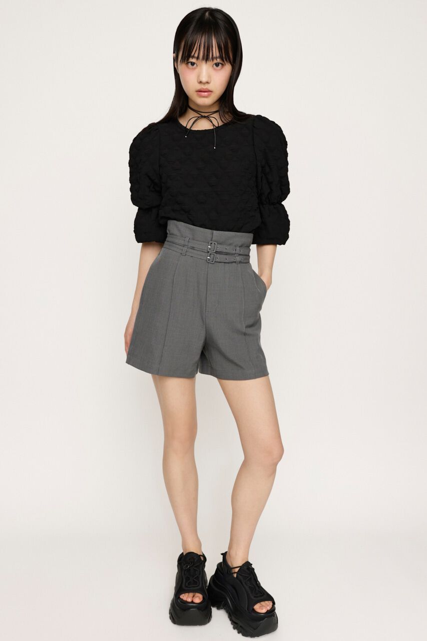 SLY「PUFF SLEEVE CUT トップス」|Tシャツ・カットソー|